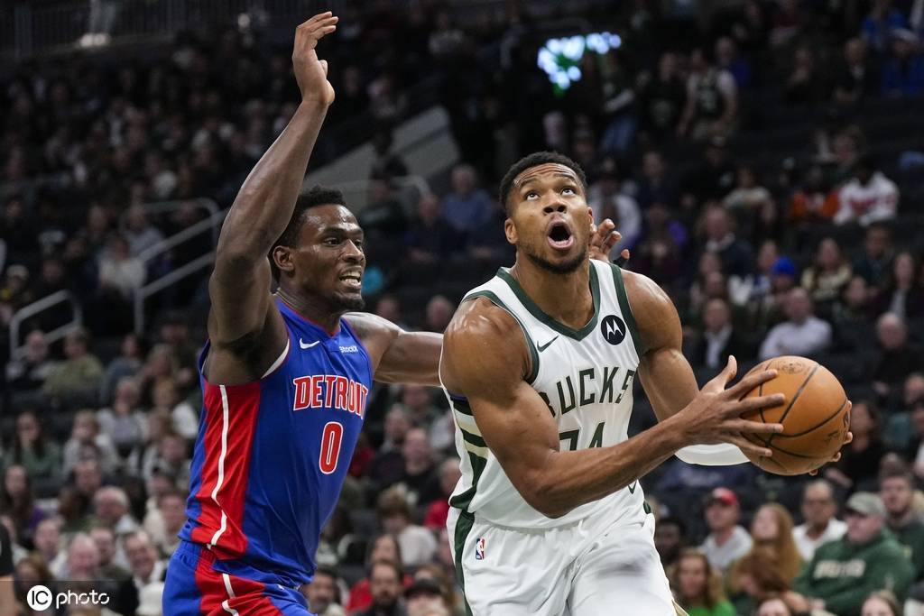 字母哥大号三双坎宁安36+12 雄鹿胜活塞豪取7连胜